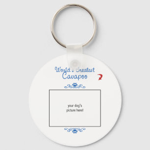 Custom Photo! Worlds Greatest Cavapoo Key Ring