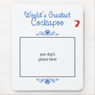 Custom Photo! Worlds Greatest Cockapoo Mouse Mat