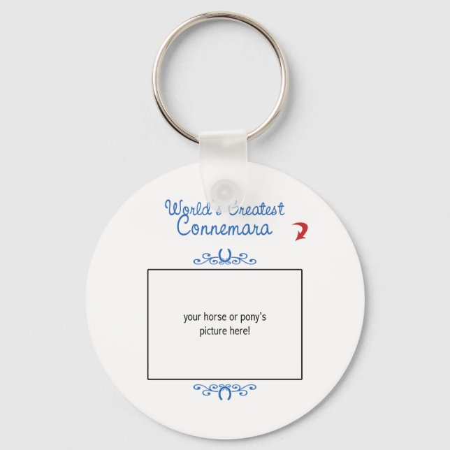 Custom Photo! Worlds Greatest Connemara Key Ring (Front)