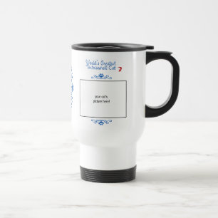 Custom Photo! Worlds Greatest Tortoiseshell Cat Travel Mug