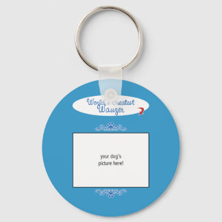 Custom Photo! Worlds Greatest Wauzer Key Ring