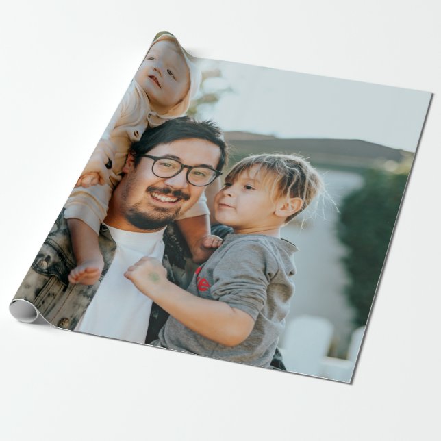 Custom Photo Wrapping Paper (Unrolled)