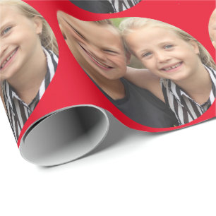 Custom photo wrapping paper