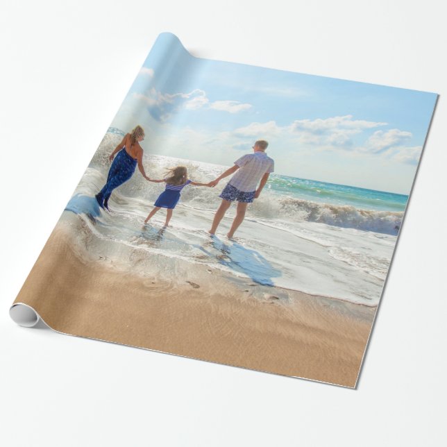 Custom Photo Wrapping Paper Your Own Design (Unrolled)