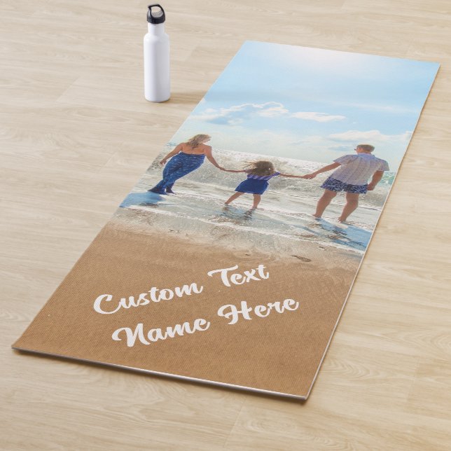 Custom Photo Yoga Mat with Your Photos and Text (In Situ)