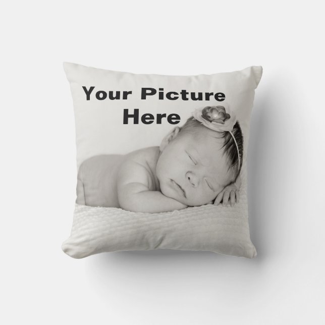 Custom Photo Your Choice Personalised Baby Pillow (Front)