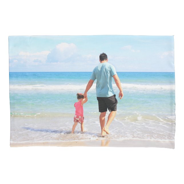 Custom Photo - Your Own Design - Best Dad Pillowcase (Front)