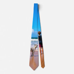 Custom Photo - Your Own Design - I Love My Pet Tie