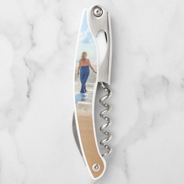 Custom Photo - Your Own Design - Personalised Corkscrew (Back)