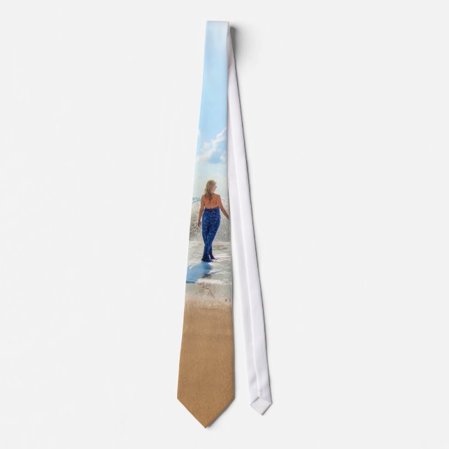 Custom Photo Your Own Design Personalised Neck Tie (Front)