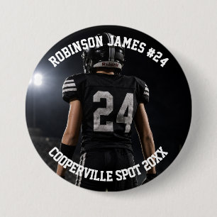 Custom Photo Your Sports Personalised Team Phot 7.5 Cm Round Badge