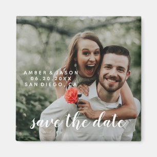 custom photograph creative save the date magnet
