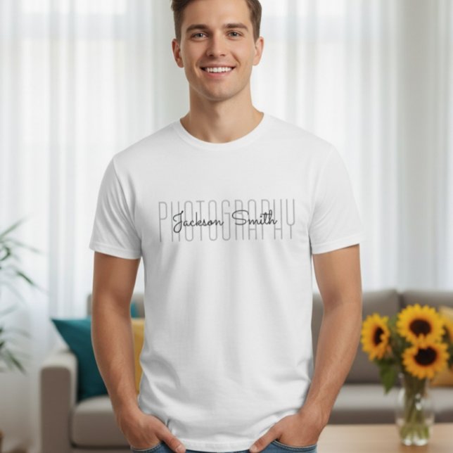 Custom Photographer Shirt, Personalized  T-Shirt (Creator Uploaded)