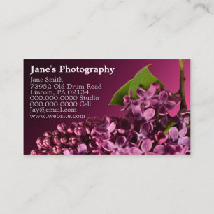 Custom Photography Business Cards