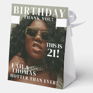 Custom Photos Birthday Party Magazine Cover Favour Box