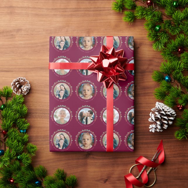 Custom Photos Christmas Wrapping Wrapping Paper (Holiday Gift)