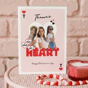 Custom Photos Girlfriend to Boyfriend Valentine Card