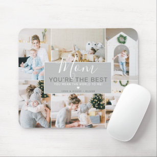 Custom Photos Mum You Are the Best   Personalised Mouse Mat