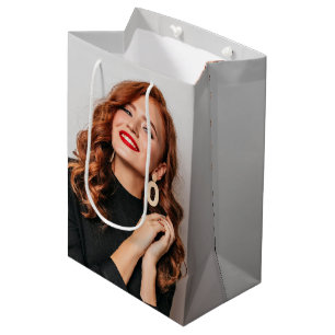 Custom Photos Party Selfie Picture Photography Medium Gift Bag