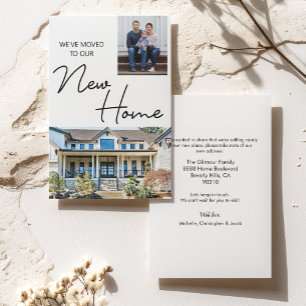 Custom photos We've Moved to our New Home Holiday Card