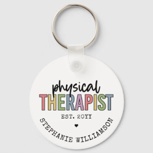 Custom Physical Therapist PT Graduation gifts Key Ring