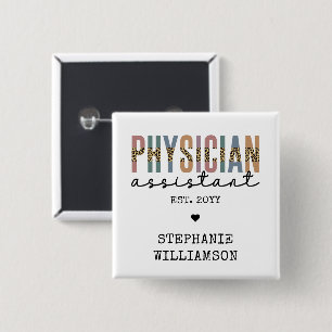 Custom Physician Assistant Physician Associate 15 Cm Square Badge