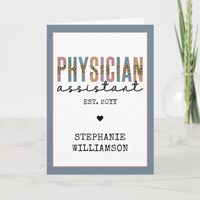 Custom Physician Assistant Physician Associate Card (Front)