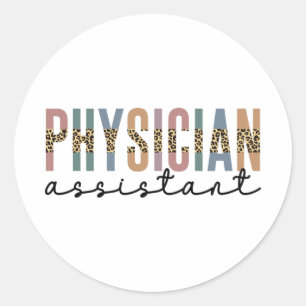 Custom Physician Assistant Physician Associate Classic Round Sticker