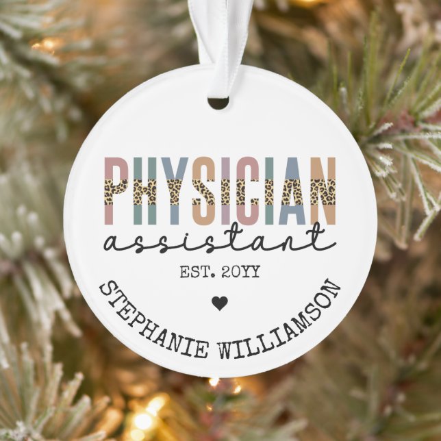 Custom Physician Assistant Physician Associate Ornament (Tree)