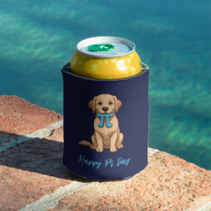 Custom Pi Day Dog With Pi Symbol Happy Pi Day Can Cooler