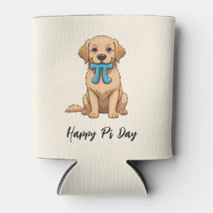 Custom Pi Day Dog With Pi Symbol Happy Pi Day Can Cooler