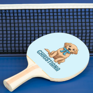 Custom Pi Day Dog With Pi Symbol Happy Pi Day Ping Pong Paddle