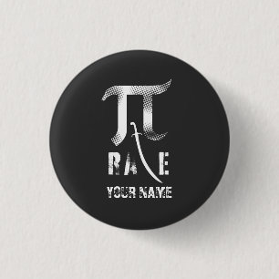 Custom Pi Day Pi Rate 3 Cm Round Badge
