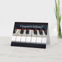 Custom Piano Greeting Card
