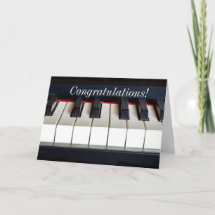 Custom Piano Greeting Card