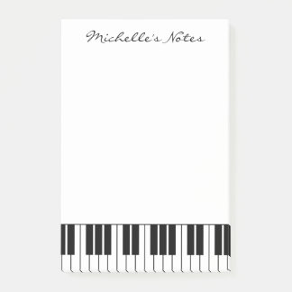 Custom piano keys sticky notes for pianist