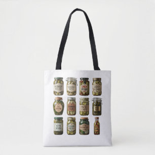 Custom Pickle Brand Logo Design - Tote Bag