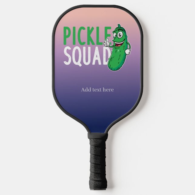 Custom Pickle Squad Family Keepsake Pickleball Paddle (Front)
