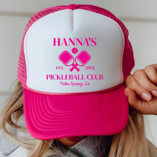 Custom Pickleball Club Pickleball Party Women Girl Trucker Hat