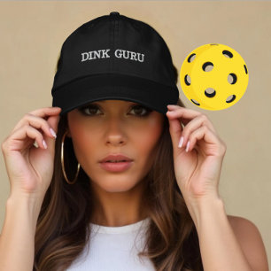 Custom Pickleball Dink Guru Gift for Players Embroidered Hat
