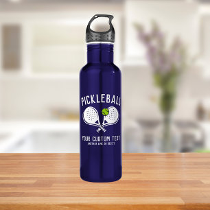 Custom Pickleball Lover's Team Club Paddle & Ball 710 Ml Water Bottle