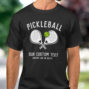Custom Pickleball Lover's Team Club Paddle & Ball  T-Shirt