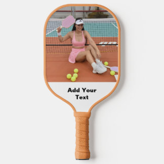 Custom Pickleball Paddle with Photo & Text