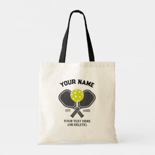 Custom Pickleball Player – Add Your Name & Text Tote Bag