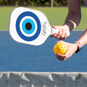 Custom pickleball racket with Evil Eye logo Paddle