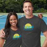 Custom Pickleball Shirt 3 Lines Custom Text<br><div class="desc">Stand out on the court with this custom pickleball shirt.  Great for tournaments,  clubs,  matching player shirts or everyday play.  Add 3 lines of custom text - names,  dates,  etc. or delete.</div>