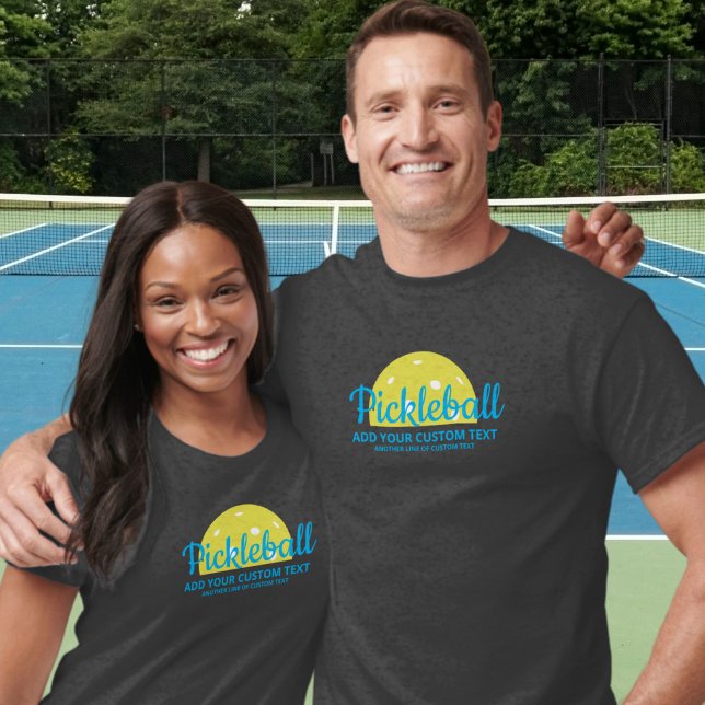 Custom Pickleball Shirt 3 Lines Custom Text (Creator Uploaded)