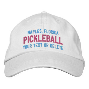 Custom Pickleball Sports Your City, Team Club Name Embroidered Hat