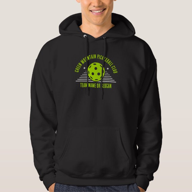 Custom Pickleball Team Name Club League Hoodie (Front)