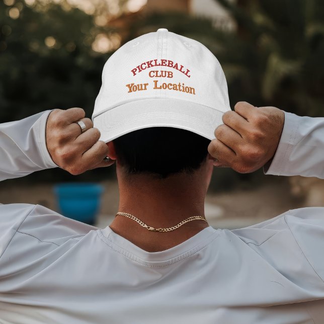 Custom Pickleball Team Player Name Embroidered Hat (Creator Uploaded)